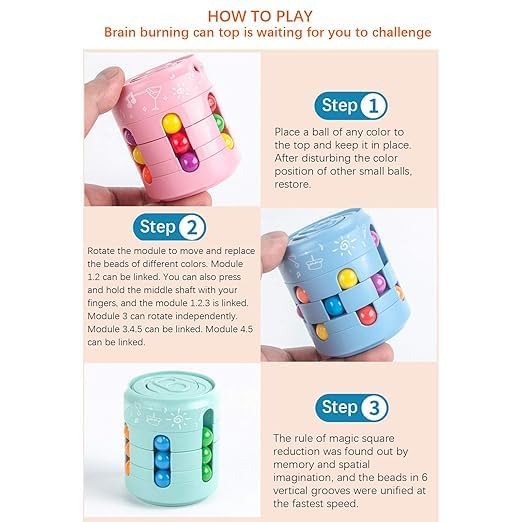 360° Rotating Magic Bean Cube