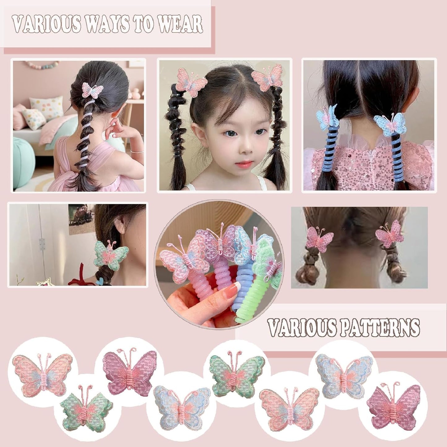 Butterfly Telephone Wire Hair Bands