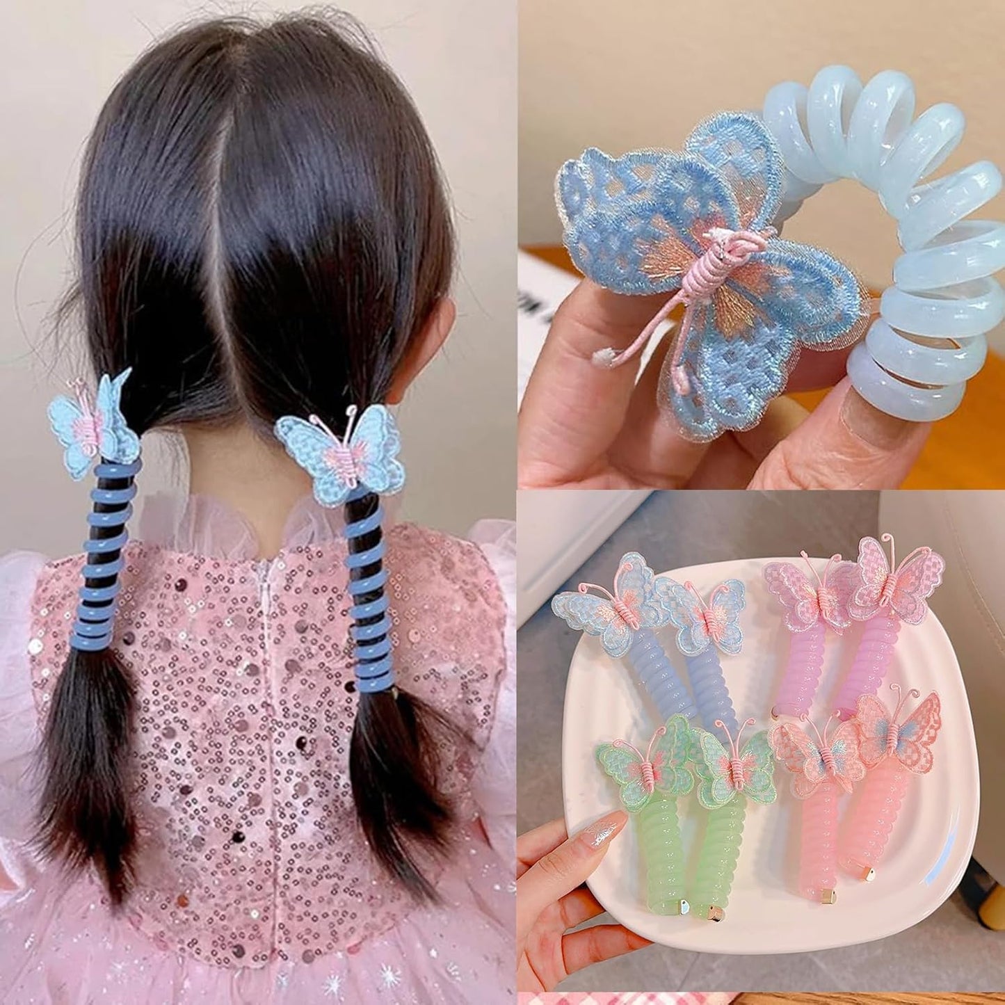 Butterfly Telephone Wire Hair Bands