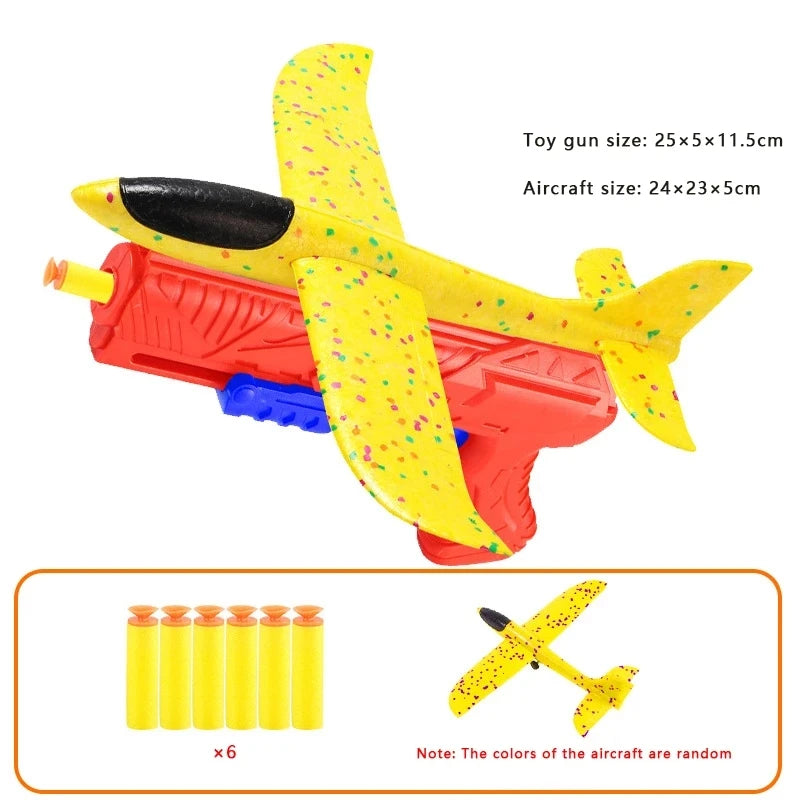 Flying Airplane With Shooting Gun