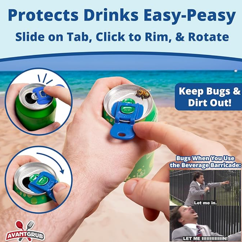 Soda Can Opener & Cap (Pack of 6)