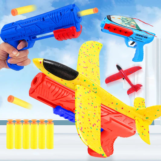 Flying Airplane With Shooting Gun