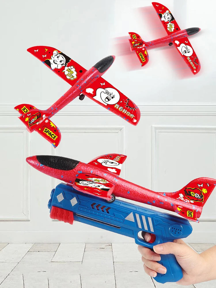 Flying Airplane With Shooting Gun